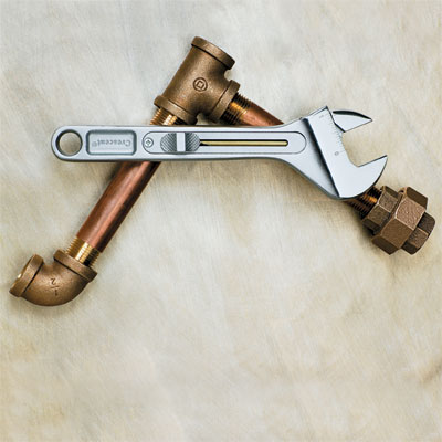crescent wrench w/ sliding knob