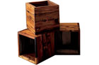recycled railroad lumber