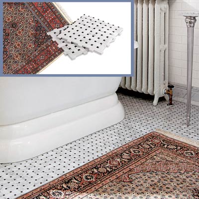 Ikea Bathroom Planner on Basketweave Tile And A Persian Rug To Go In A Victorian Style Bathroom