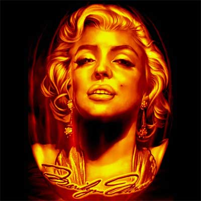 Cool Pumpkin Carvings on Marilyn Monroe   39 Best Pumpkin Carvings Of Famous Faces   Photos