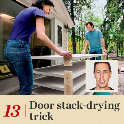  Door Stack-Drying Trick  reader tip to save time and money