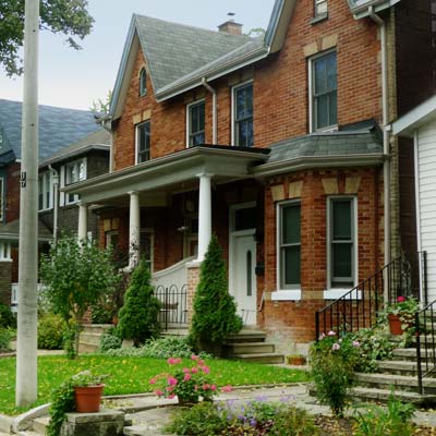 a house in Leslieville, Toronto, Ontario, Canada