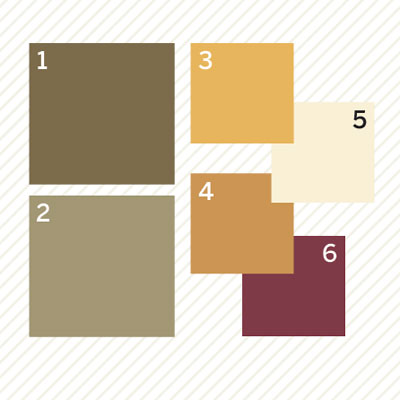 Color Paints on Earth Tones Palette Of Paint Colors To Create A Vintage Look