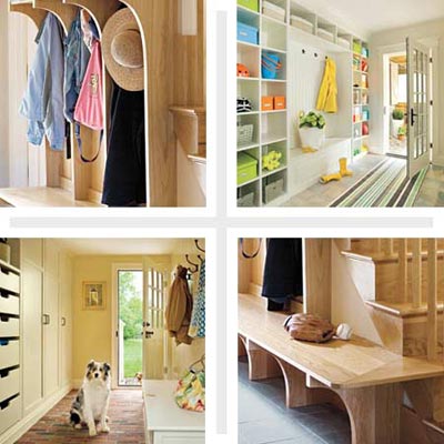 mudroom with storage