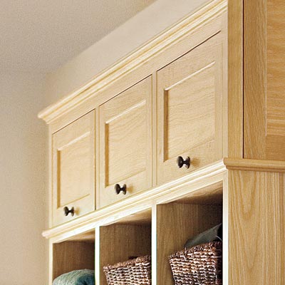 mudroom with closed cabinets