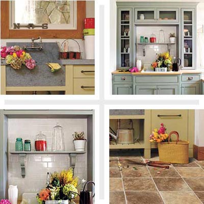 potting rooms with storage