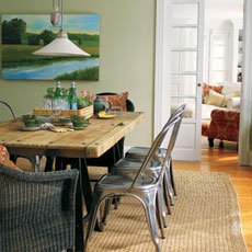rustic french dining room