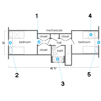 kids bedroom suite attic floor plan