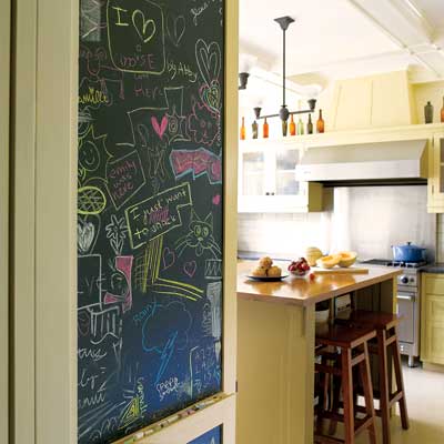 Kitchen Chalkboards on Chalkboard Installed As Part Of This Remodeled Period Look Kitchen
