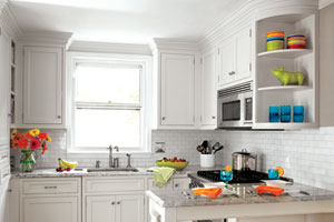 a small kitchen remodeled to create more space