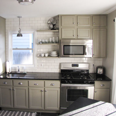 Kitchen Remodel Ideas Floating Shelves on Remodeled Kitchen