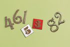 house numbers in 19th Century, Mid-Century and Pre-War style