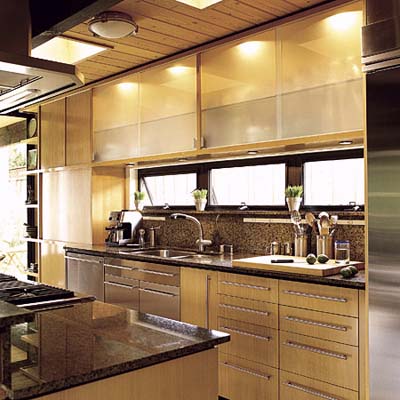 Lighting  Kitchen Cabinets on And Interior Cabinet Lighting Combined With Natural Light In Kitchen