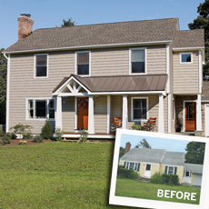 Before and after of a Cape Cod remodeled into a more comfortable home