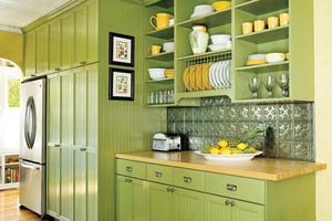 green kitchen