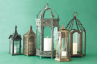 metal candle lanterns