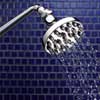 old-fashioned brass showerhead