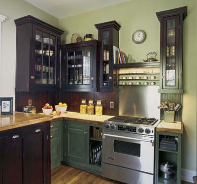 Shaker Style Kitchen Cabinets on Green Shaker Style Kitchen Cabinets