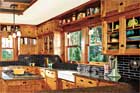 a kitchen that features Craftsman-style elements