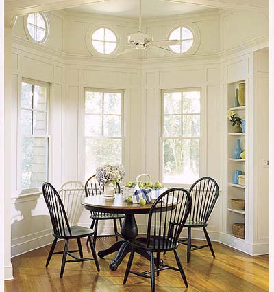 Style  Clean House on Informal Dining Area In New Shingle Style House