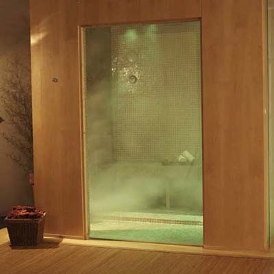 Spa Package steam generator aromatic-oil and mood-lighting systems in-shower speakers