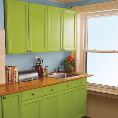 Painted Kitchen Furniture on Paint Kitchen Cabinets   9 Ways To Spruce Up Tired Kitchen Cabinets