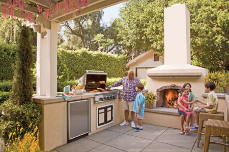 outdoor kitchen