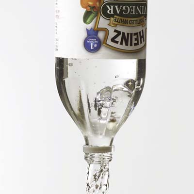 Heinz vinegar bottle pouring out