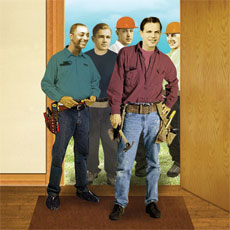 gathering of contractors and workers