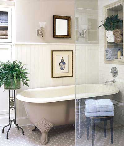 Antique Bathroom Lighting on Light And Airy   Updated Vintage Bath Before And After   Photos