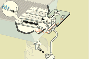 overview illustration of grill areas
