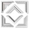 various types of molding for use as wall frames