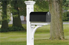 how to build a paneled mailbox post