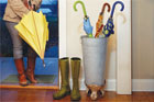 build a tub-foot umbrella stand
