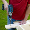 Drill Bolt Holes in the Legs