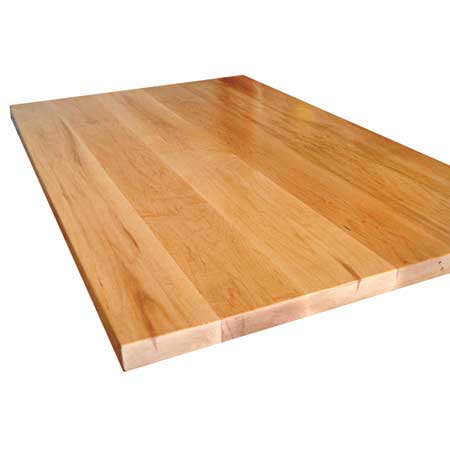 with its hardness and clear grain, maple makes an excellent butcher-block material
