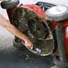 Clean the undercarriage