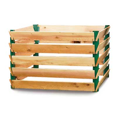 a basic model compost bin from Lee Valley
