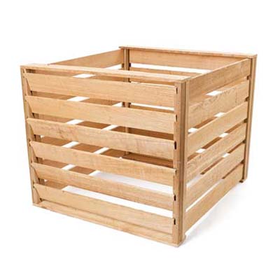 a mid-range model compost bin from Bruce Post Company