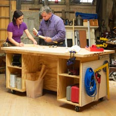 a finished tool bench