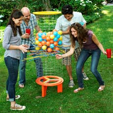 group of people playing shishkaball