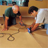 Seam Together Adjoining Pieces
