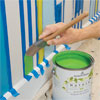 Cut in and roll on the paint