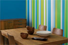vertical stripes painted to liven up a roomHow to Paint a Striped Wall