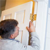 Rehang the door