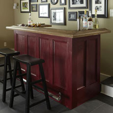 a newly built bar
