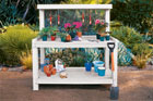 a potting bench for the garden
