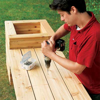 Outdoor Bench Seating on How To Build A Planter Bench   Step By Step   Outdoor Structures