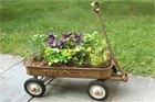How to Make an Herb Planter From a Wagon