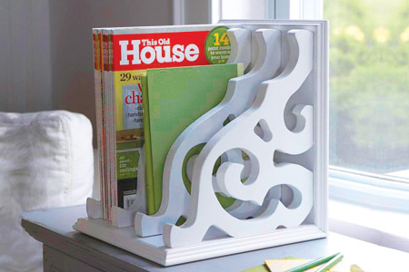 handmade magazine rack